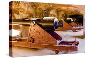 Cannon battery at Historic Fort Sumter National Monument, Charleston, South Carolina.-Michael DeFreitas-Stretched Canvas