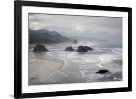 Cannon Beach and Haystack Rock, Crescent Beach, Ecola State Park, Oregon, USA-Jamie & Judy Wild-Framed Photographic Print