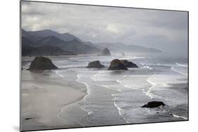 Cannon Beach and Haystack Rock, Crescent Beach, Ecola State Park, Oregon, USA-Jamie & Judy Wild-Mounted Photographic Print