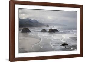 Cannon Beach and Haystack Rock, Crescent Beach, Ecola State Park, Oregon, USA-Jamie & Judy Wild-Framed Photographic Print