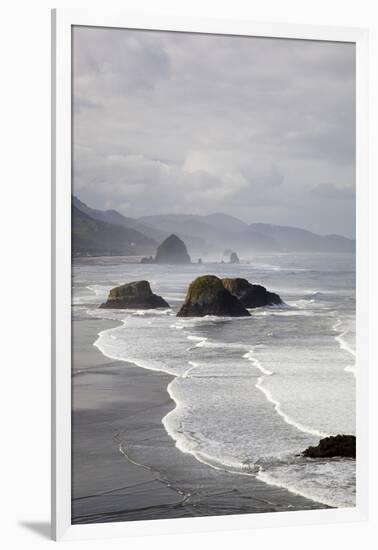 Cannon Beach and Haystack Rock, Crescent Beach, Ecola State Park, Oregon, USA-Jamie & Judy Wild-Framed Photographic Print