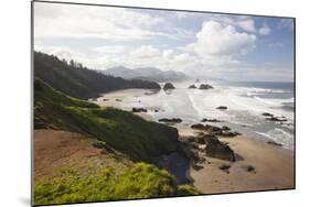 Cannon Beach and Haystack Rock, Crescent Beach, Ecola State Park, Oregon, USA-Jamie & Judy Wild-Mounted Photographic Print