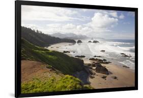 Cannon Beach and Haystack Rock, Crescent Beach, Ecola State Park, Oregon, USA-Jamie & Judy Wild-Framed Photographic Print