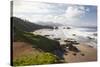 Cannon Beach and Haystack Rock, Crescent Beach, Ecola State Park, Oregon, USA-Jamie & Judy Wild-Stretched Canvas