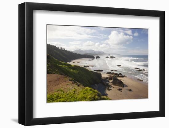 Cannon Beach and Haystack Rock, Crescent Beach, Ecola State Park, Oregon, USA-Jamie & Judy Wild-Framed Photographic Print