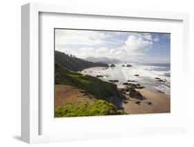 Cannon Beach and Haystack Rock, Crescent Beach, Ecola State Park, Oregon, USA-Jamie & Judy Wild-Framed Photographic Print