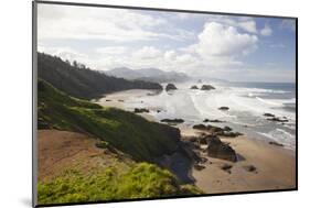 Cannon Beach and Haystack Rock, Crescent Beach, Ecola State Park, Oregon, USA-Jamie & Judy Wild-Mounted Photographic Print