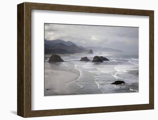 Cannon Beach and Haystack Rock, Crescent Beach, Ecola State Park, Oregon, USA-Jamie & Judy Wild-Framed Photographic Print