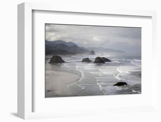 Cannon Beach and Haystack Rock, Crescent Beach, Ecola State Park, Oregon, USA-Jamie & Judy Wild-Framed Photographic Print