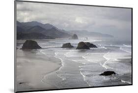 Cannon Beach and Haystack Rock, Crescent Beach, Ecola State Park, Oregon, USA-Jamie & Judy Wild-Mounted Photographic Print