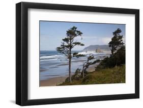 Cannon Beach and Haystack Rock, Oregon, USA-Jamie & Judy Wild-Framed Photographic Print