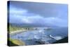 Cannon Beach and the Rugged Coast of Oregon, Viewed from Ecola Sp-Greg Probst-Stretched Canvas