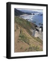 Cannon Beach, Lewis and Clark Trail, Ecola State Park, Oregon, USA-Connie Ricca-Framed Photographic Print