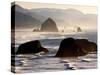 Cannon Beach Seen from Ecola State Park, Oregon.-Bennett Barthelemy-Stretched Canvas