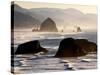 Cannon Beach Seen from Ecola State Park, Oregon.-Bennett Barthelemy-Stretched Canvas