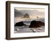 Cannon Beach Seen from Ecola State Park, Oregon.-Bennett Barthelemy-Framed Photographic Print