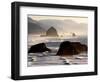 Cannon Beach Seen from Ecola State Park, Oregon.-Bennett Barthelemy-Framed Photographic Print