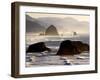 Cannon Beach Seen from Ecola State Park, Oregon.-Bennett Barthelemy-Framed Photographic Print
