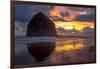 Cannon Beach Sunset-Tim Oldford-Framed Photographic Print