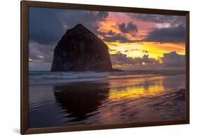 Cannon Beach Sunset-Tim Oldford-Framed Photographic Print