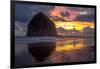 Cannon Beach Sunset-Tim Oldford-Framed Photographic Print