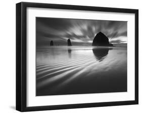 Cannon Beach Textures-1-Moises Levy-Framed Photographic Print