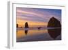 Cannon Beach V-Ike Leahy-Framed Photographic Print