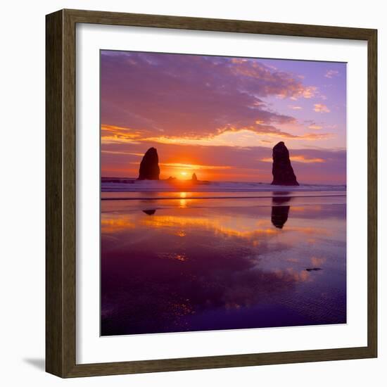 Cannon Beach VIII-Ike Leahy-Framed Photographic Print