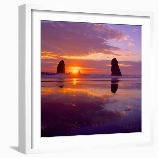 Cannon Beach VIII-Ike Leahy-Framed Photographic Print