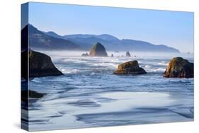 Cannon Beach-Michael Broom-Stretched Canvas