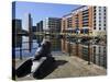 Cannon From the Royal Armouries, Clarence Dock, Leeds, West Yorkshire, England, Uk-Peter Richardson-Stretched Canvas