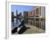 Cannon From the Royal Armouries, Clarence Dock, Leeds, West Yorkshire, England, Uk-Peter Richardson-Framed Photographic Print