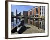 Cannon From the Royal Armouries, Clarence Dock, Leeds, West Yorkshire, England, Uk-Peter Richardson-Framed Photographic Print