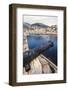 Cannon, Hydrofoil Boat, Harbor, Hydra Island, Greece-Ali Kabas-Framed Photographic Print