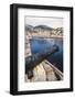 Cannon, Hydrofoil Boat, Harbor, Hydra Island, Greece-Ali Kabas-Framed Photographic Print