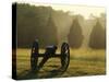 Cannon in Fog, Manassas National Battlefield Park, Virginia, USA-Charles Gurche-Stretched Canvas