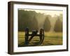 Cannon in Fog, Manassas National Battlefield Park, Virginia, USA-Charles Gurche-Framed Premium Photographic Print