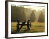 Cannon in Fog, Manassas National Battlefield Park, Virginia, USA-Charles Gurche-Framed Photographic Print