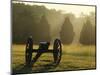 Cannon in Fog, Manassas National Battlefield Park, Virginia, USA-Charles Gurche-Mounted Photographic Print