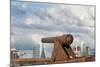 Cannon in Forte Do Castelo, Belem, Para State, Brazil-Keren Su-Mounted Photographic Print