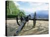 Cannon in Point Park Overlooking Chattanooga City, Chattanooga, Tennessee, United States of America-Gavin Hellier-Stretched Canvas