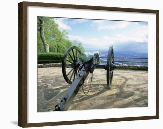 Cannon in Point Park Overlooking Chattanooga City, Chattanooga, Tennessee, United States of America-Gavin Hellier-Framed Photographic Print