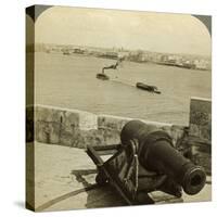Cannon, Morro Castle, Havana, Cuba-Underwood & Underwood-Stretched Canvas