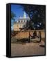 Cannon Outside Governor's Palace, Williamsburg, Virginia, USA-Walter Bibikow-Framed Stretched Canvas