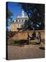 Cannon Outside Governor's Palace, Williamsburg, Virginia, USA-Walter Bibikow-Stretched Canvas