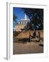 Cannon Outside Governor's Palace, Williamsburg, Virginia, USA-Walter Bibikow-Framed Premium Photographic Print