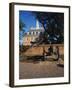 Cannon Outside Governor's Palace, Williamsburg, Virginia, USA-Walter Bibikow-Framed Premium Photographic Print