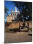 Cannon Outside Governor's Palace, Williamsburg, Virginia, USA-Walter Bibikow-Mounted Premium Photographic Print