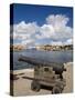 Cannon, Punda District, Willemstad, Curacao, Netherlands Antilles, West Indies, Caribbean-Richard Cummins-Stretched Canvas