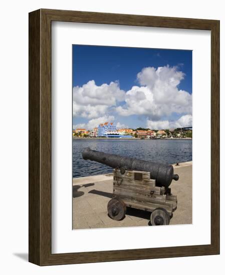 Cannon, Punda District, Willemstad, Curacao, Netherlands Antilles, West Indies, Caribbean-Richard Cummins-Framed Photographic Print